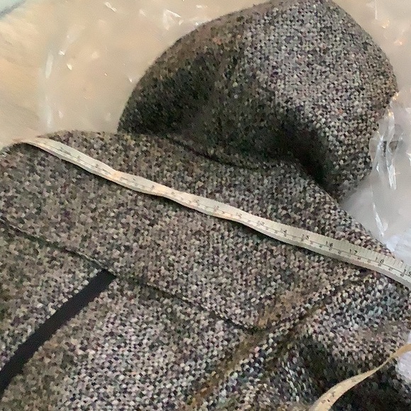 Sportmax Tweed Toggle Buttons Hooded Fall Wool Coat 14/L - Picture 13 of 15